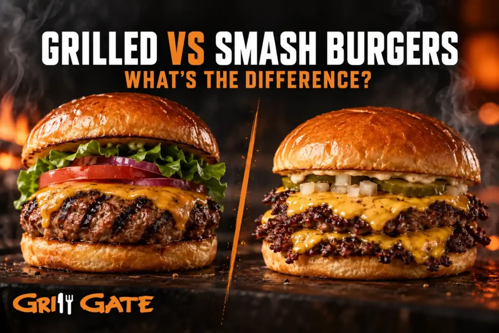 Grilled vs Smash Burgers